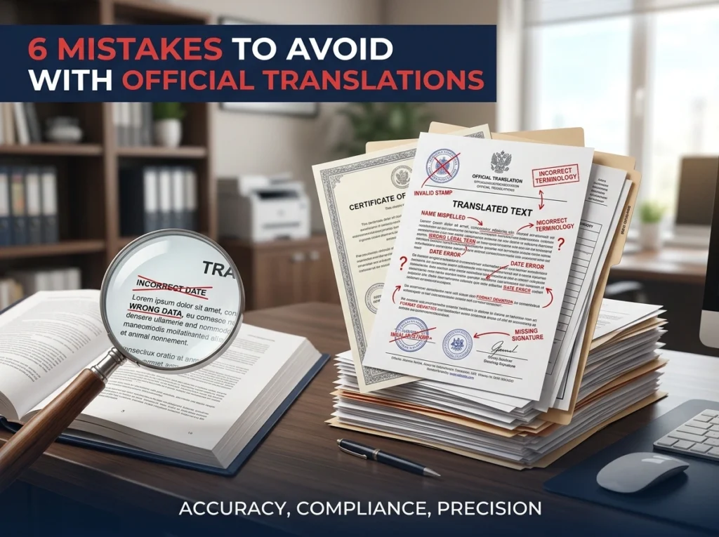 6 Mistakes to Avoid with Official Translations